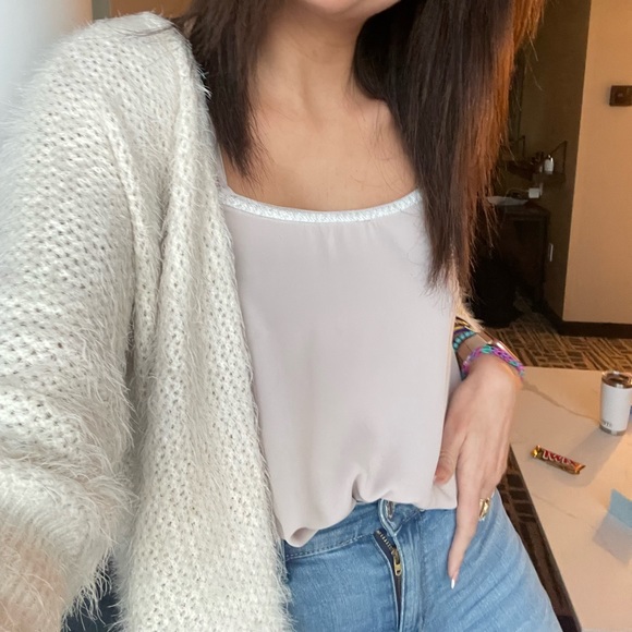 Open fuzzy cardigan - Picture 2 of 2